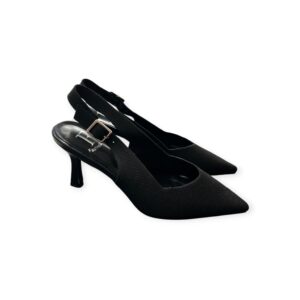 Alternative view of Slingback Γόβα Υφασμάτινη Μαύρη