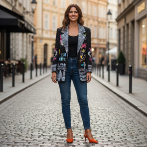 Slingback Γόβα Καστόρινη Πορτοκαλί